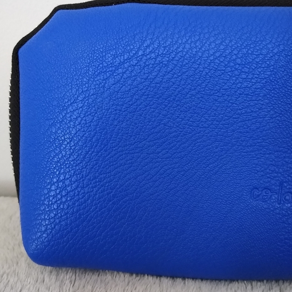 Co-lab Royal Blue Grained Clutch Purse - Picture 3 of 14